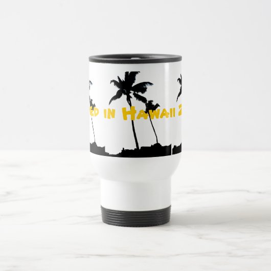 ハワイのヤシの木で結婚した トラベルマグ (中央)