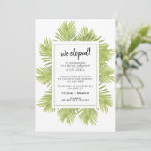 ハワイのヤシの木の結婚報告 セーブザデート (スタンド正面)