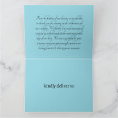 ハワイのラウア フローラル アイランド ビーチ サンキューカード (内部)