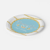 ハワイのルアウ(ハワイ式宴会)のパーティーのプレート ペーパープレート (アングル)