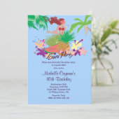 ハワイのルアウ（ハワイ式宴会）のパーティー 招待状 (スタンド正面)