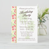 ハワイのルアウ（ハワイ式宴会）の誕生日のパーティの招待状 招待状 (スタンド正面)