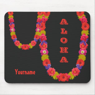 ハワイのレイのカスタムのmousepad マウスパッド