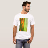 ハワイのレインボー・ユーカリの樹皮 Tシャツ (正面フル)