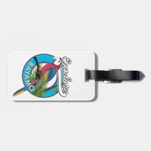 ハワイのレトロロゴのラゲッジタグを探索 ラゲッジタグ (裏面横)