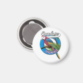 ハワイのレトロロゴを探索する マグネット (正面/裏面)