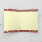 ハワイのヴィンテージのアロハワイシャツの挨拶状 カード (内部)