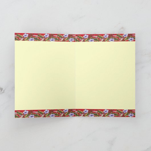 ハワイのヴィンテージのアロハワイシャツの挨拶状 カード (内部)