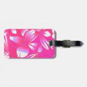ハワイのヴィンテージの花のピンクの荷物のラベル ラゲッジタグ (裏面横)