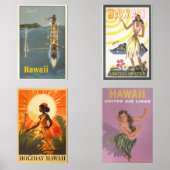 ハワイのヴィンテージポスター (正面)