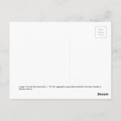 ハワイのヴィンテージ地図 ポストカード (裏面)