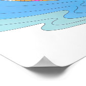 ハワイのヴィンテージ旅行ポスター ポスター (角)