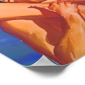 ハワイのヴィンテージ旅行ポスター ポスター (角)