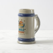 ハワイの休暇サンセット70年代ビーチ ビールジョッキ (正面右)