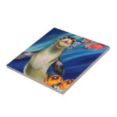 ハワイの修道士のシール タイル (側面)