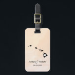 ハワイの地図の結婚式の荷物のラベル、カップルの名前 ラゲッジタグ<br><div class="desc">これらの州の荷物のラベルは完全な結婚祝いのラベルを作りますか、またはバッグのラベルを歓迎します。 典型的なペーパーギフトのラベルの代りにあなたのギフトにそれを結べば、それらは月および年の間来るのにそれを使用してもいいです。 ラベルにモモの杏子の水彩画の背景があります。 結婚式の位置にハートを置くためには、"更にカスタマイズ"選択を使用して下さい。</div>