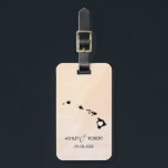 ハワイの地図の結婚式の荷物のラベル、カップルの名前 ラゲッジタグ<br><div class="desc">これらの州の荷物のラベルは完全な結婚祝いのラベルを作りますか、またはバッグのラベルを歓迎します。 典型的なペーパーギフトのラベルの代りにあなたのギフトにそれを結べば、それらは月および年の間来るのにそれを使用してもいいです。 ラベルにモモの杏子の水彩画の背景があります。 結婚式の位置にハートを置くためには、"更にカスタマイズ"選択を使用して下さい。</div>