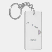 ハワイの地図 キーホルダー (正面左)