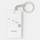ハワイの地図 キーホルダー (裏面)