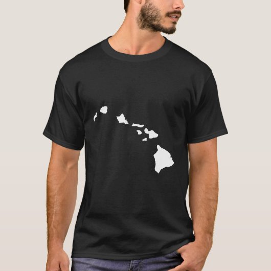 ハワイの地図 Tシャツ (正面)