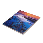 ハワイの夕日と潮の池 タイル (側面)