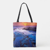 ハワイの夕日と潮の池 トートバッグ (裏面)