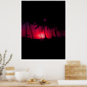 ハワイの夕日 ポスター (キッチン)