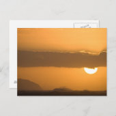 ハワイの夕日 ポストカード (正面/裏面)