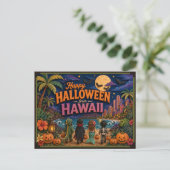 ハワイの子供たちからハッピーハロウィン ポストカード (スタンド正面)