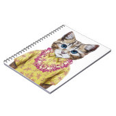 ハワイの子猫猫 ノートブック (左側)