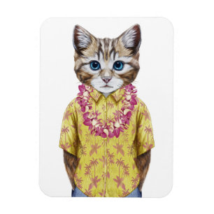 ハワイの子猫猫 マグネット