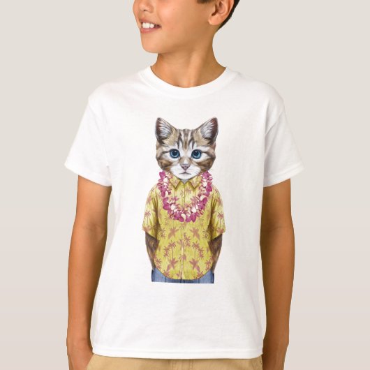 ハワイの子猫猫 Tシャツ (正面)