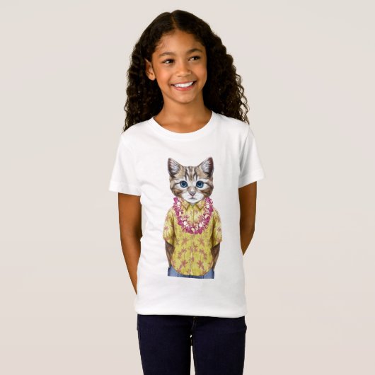 ハワイの子猫猫 Tシャツ (正面フル)