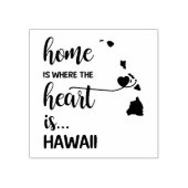 ハワイの家はハート ラバースタンプ (インプリント)