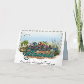 ハワイの島の誕生会 招待状 (裏面)