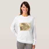 ハワイの島の部分の地図 Tシャツ (正面フル)