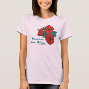 ハワイの州花、ハイビスカスのTシャツ Tシャツ