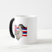 ハワイの州Birdorable: Nene モーフィングマグカップ (正面左)