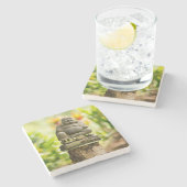 ハワイの庭の仏 ストーンコースター (横)