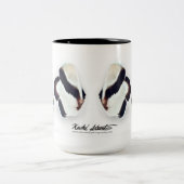 ハワイの強盗のAngelfish及び鋳掛け屋のButterflyfish ツートーンマグカップ (中央)