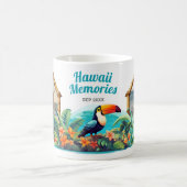 ハワイの思い出の写真コラージュお土産コーヒー コーヒーマグカップ (中央)