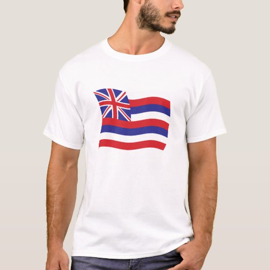 ハワイの旗シャツ Tシャツ (正面)