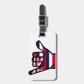 ハワイの旗手 ラゲッジタグ (正面縦)