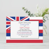 ハワイの旗、ハワイの結婚式 招待状 (スタンド正面)