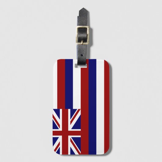 ハワイの旗 ラゲッジタグ (正面縦)