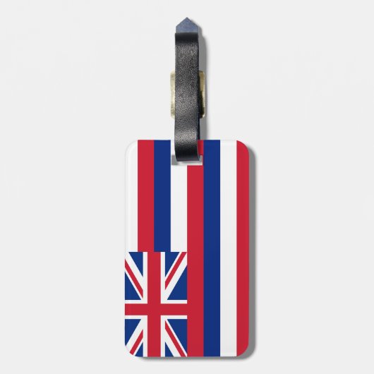 ハワイの旗 ラゲッジタグ (裏面縦)