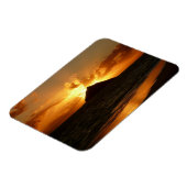 ハワイの日の出でビーチ長方形マグネット マグネット (左側)