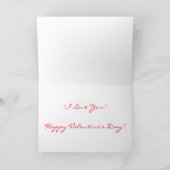 ハワイの日の出のバレンタインデーカード シーズンカード (内部)