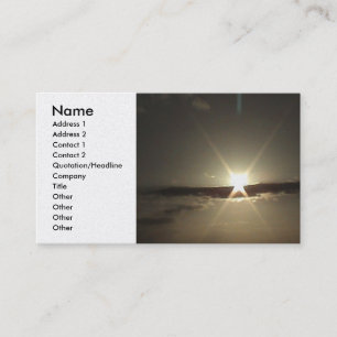 ハワイの日没のプロフィールカード 名刺