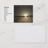 ハワイの日没のプロフィールカード 名刺 (正面/裏面)